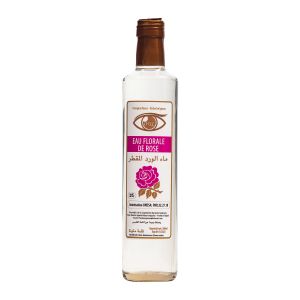 Eau floral de rose Bouteille en verre 500ml