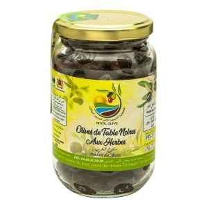 Olives de table noires aux herbes -500 g